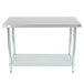 Regency 24 inch x 48 inch 18-Gauge 304 Stainless Steel Commercial Work Table with Galvanized Legs and Undershelf