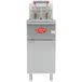 Avantco FF300 Natural Gas 40 lb. Stainless Steel Floor Fryer