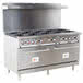 Cooking Performance Group S60-N Natural Gas 10 Burner 60 inch Range with 2 Standard Ovens - 360,000 BTU