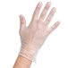 Noble Products Medium Powder-Free Disposable Vinyl Gloves for Foodservice