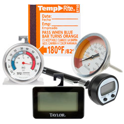 Taylor 9877FDA 2-3/4 Waterproof Dishwasher Safe Digital Probe Thermometer  - 1.5mm Diameter Probe