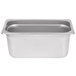 Choice 1/3 Size Standard Weight Anti-Jam Stainless Steel Steam Table / Hotel Pan - 6 inch Deep