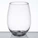 Visions 12 oz. Clear Plastic Stemless Wine Glass   - 64/Case